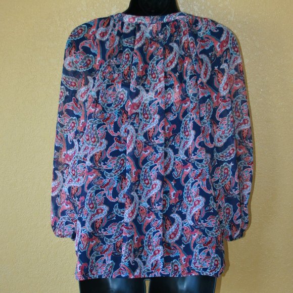 Liz Claiborne Blouse and Tank Set Paisley 📢5 for $20 - Picture 2 of 6